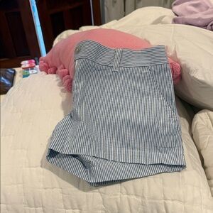 Southern Tide Kids Striped Shorts in Blue and White